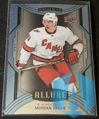 2020-21 Upper Deck Allure #119 Morgan Geekie Light Blue RC Hurricanes Rookie